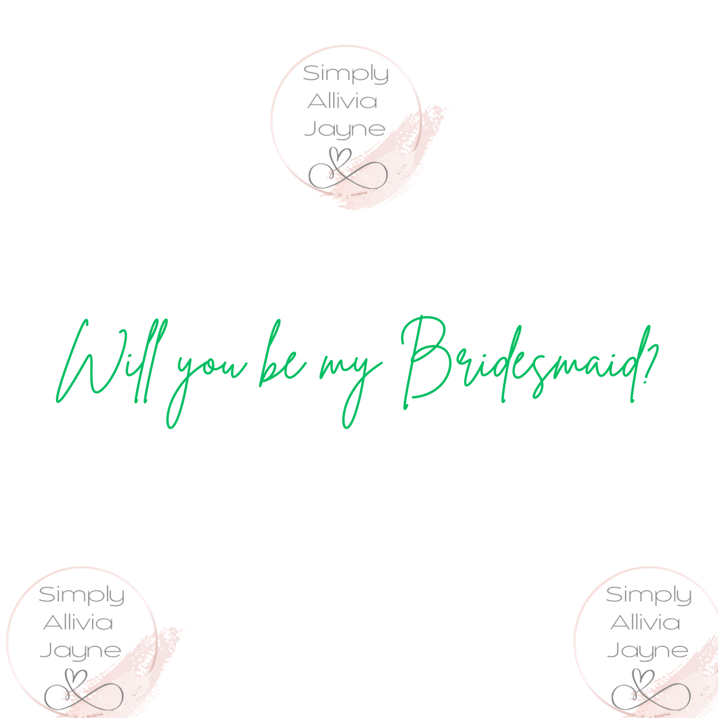 Bridesmaid Proposal Box Vinyl Sticker