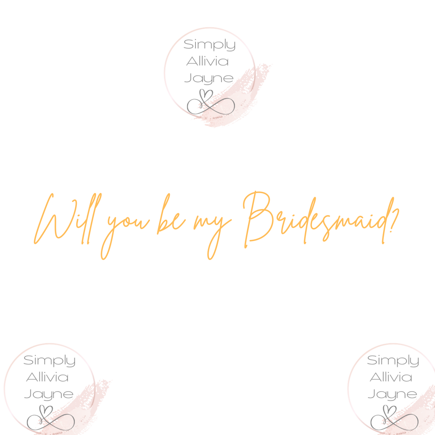 Bridesmaid Proposal Box Vinyl Sticker