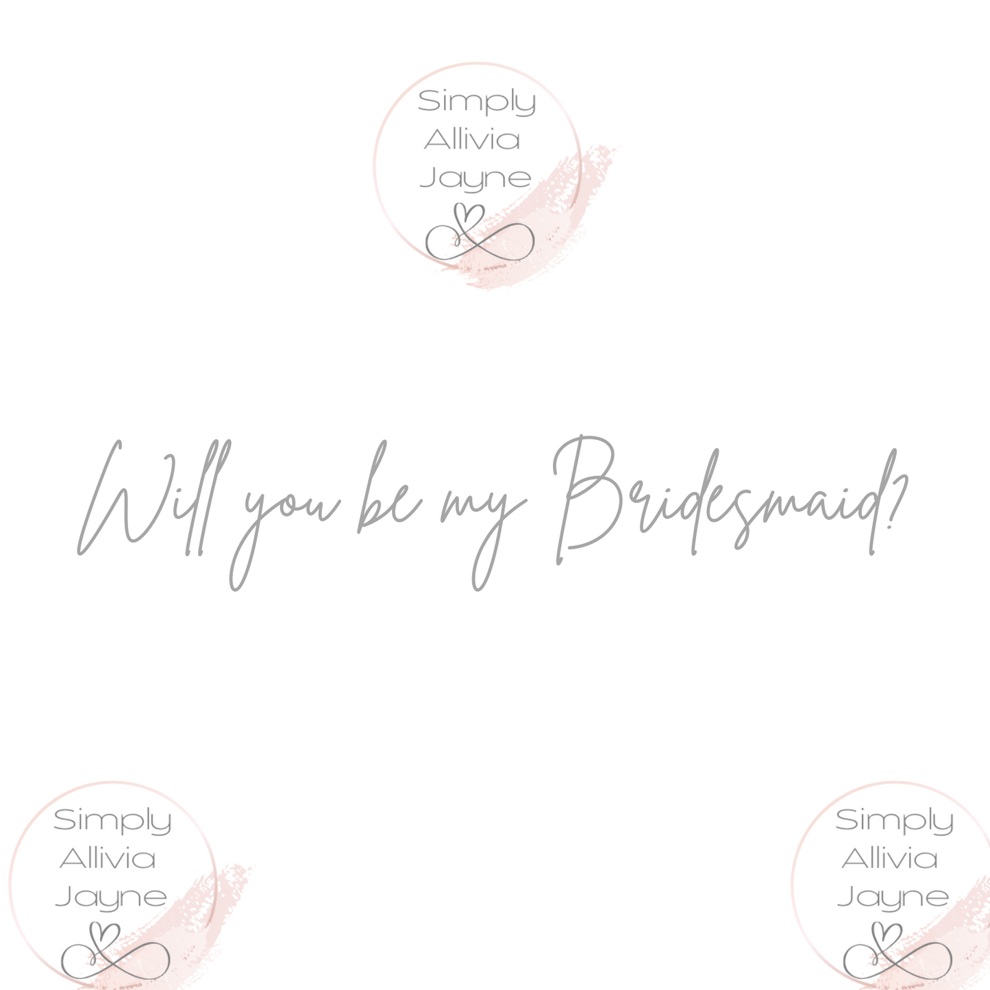 Bridesmaid Proposal Box Vinyl Sticker