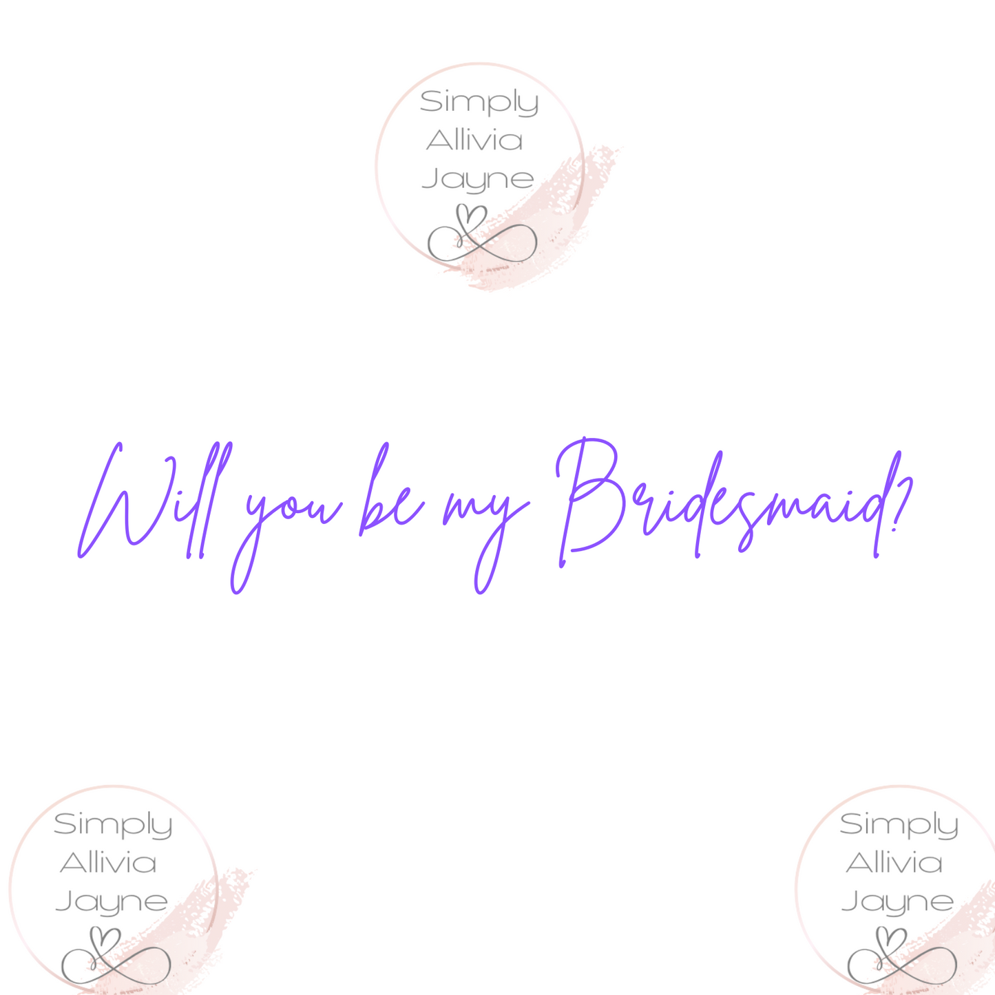 Bridesmaid Proposal Box Vinyl Sticker