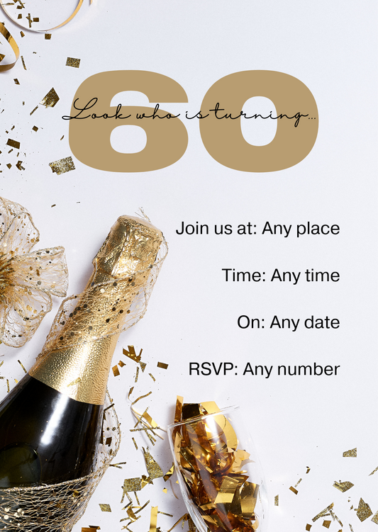Golden Celebration Invitation
