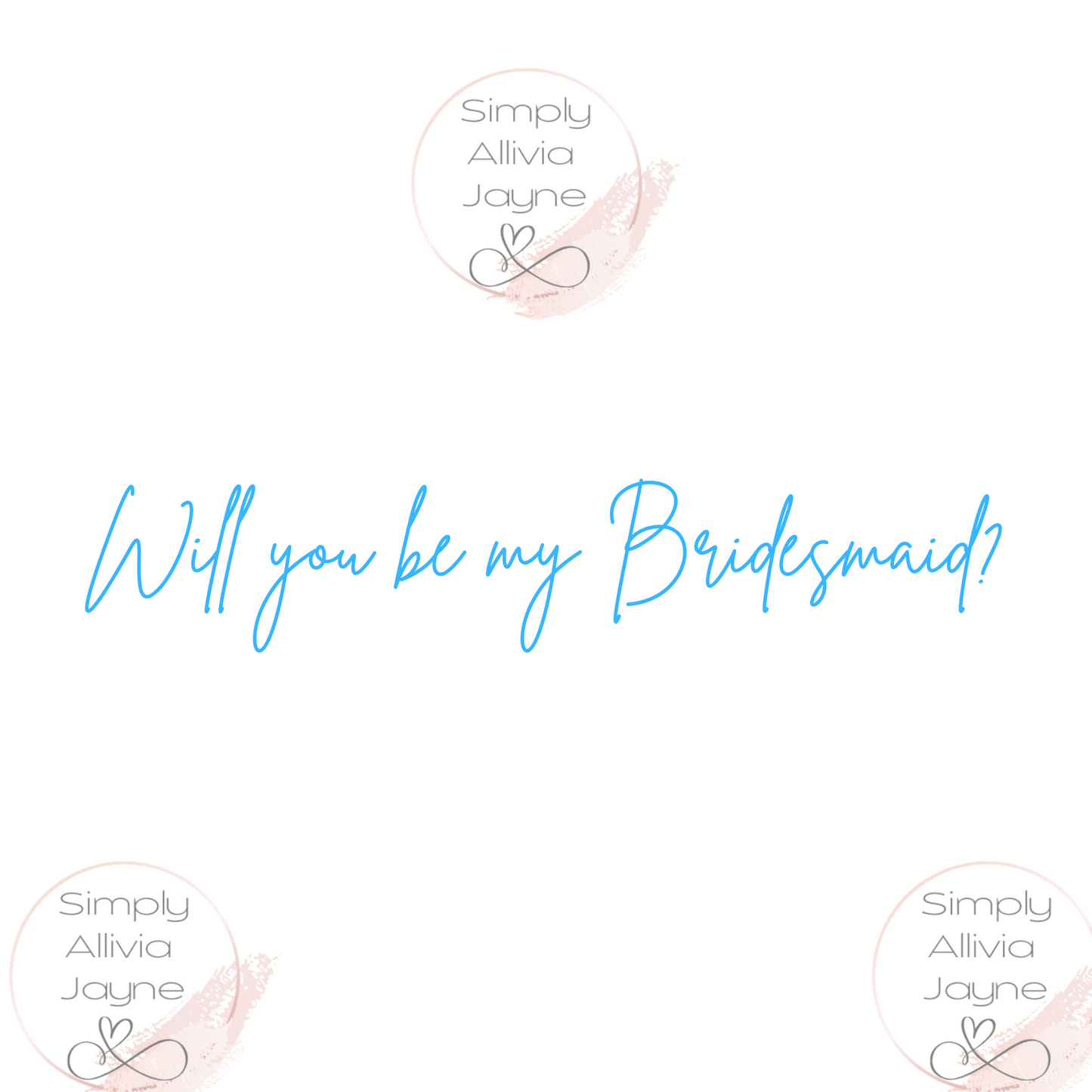 Bridesmaid Proposal Box Vinyl Sticker