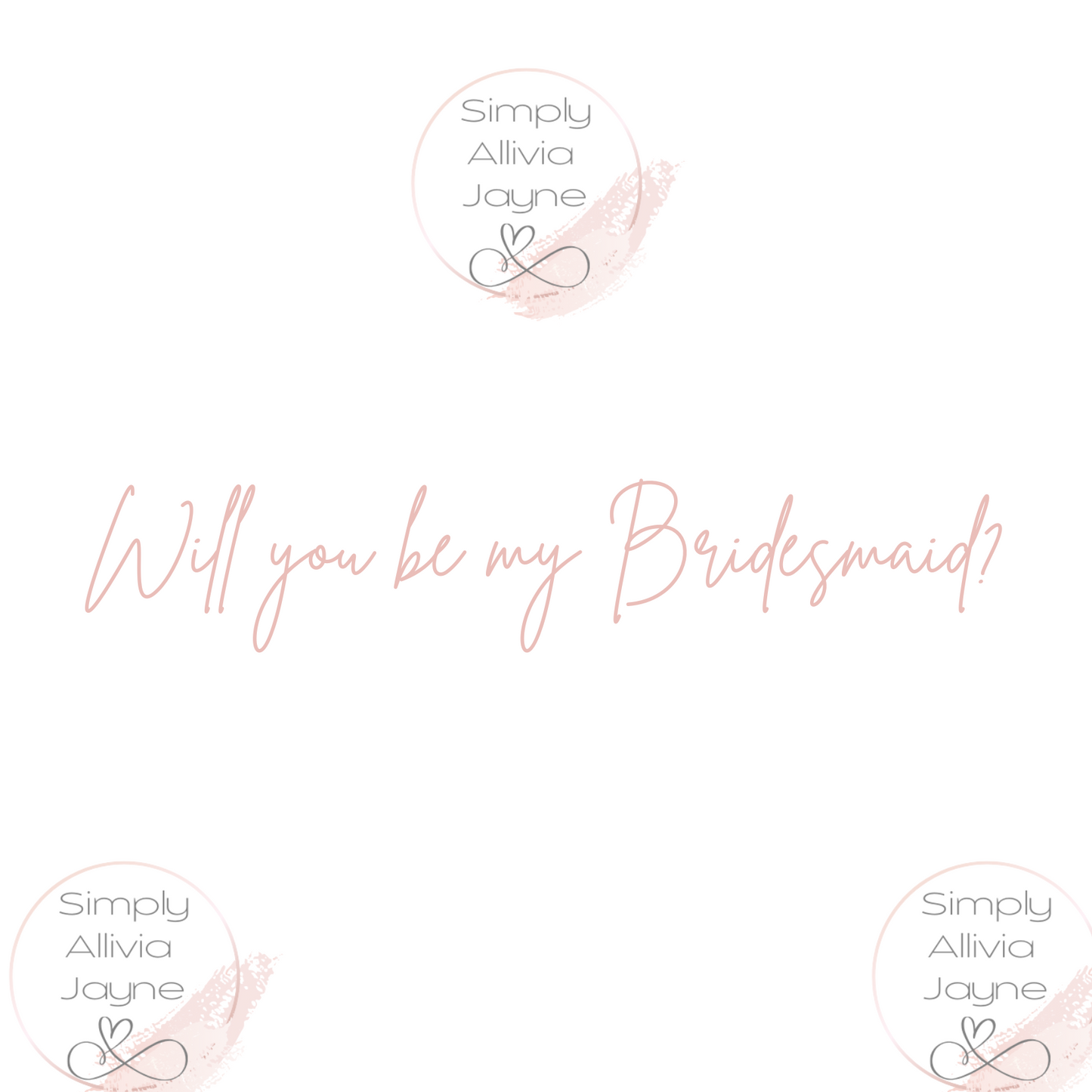Bridesmaid Proposal Box Vinyl Sticker